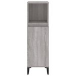 vidaXL Armoire salle de bain sonoma gris 30x30x100 cm
