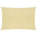 vidaXL Voile d'ombrage 160 g/m² Beige 4x7 m PEHD