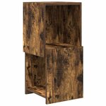 vidaXL Meuble d'angle Blanc 30 5x30x65cm Bois d'ingénierie