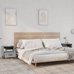 vidaXL Tables de chevet 2 Pièces Sonoma gris Bois d'ingénierie