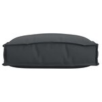 vidaXL Coussin pour assise de palette 2 Pièces Noir 40 x 40 x 8 cm