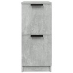 vidaXL Buffet Gris béton 30x30x70 cm Bois d'ingénierie