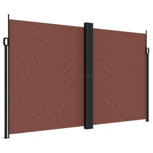 vidaXL Auvent latéral rétractable Marron 200x1200 cm
