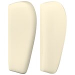 vidaXL Tête de lit avec oreilles Crème 183x23x78/88 cm Similicuir