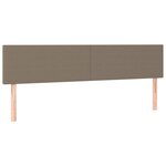 vidaXL Sommier à lattes de lit avec matelas Taupe 80x200 cm Tissu