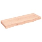 vidaXL Étagère murale 80x30x(2-6) cm bois de chêne massif non traité