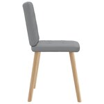 vidaXL Chaises à manger lot de 2 gris clair tissu