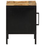 vidaXL Table de chevet 30 x 30 x 40 cm en bois de mangue brut