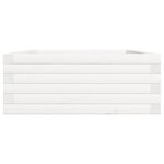 vidaXL Jardinière blanc 90x60x23 cm bois de pin massif