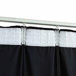 vidaXL Rideaux occultants avec crochets 2 Pièces Velours Noir 140x175 cm