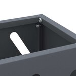 vidaXL Porte-parapluie avec stockage Anthracite 28 x 12 x 41 cm Acier