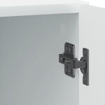 vidaXL Cabinet de chevet 2 Pièces Blanc 43 x 34 5 x 50 cm