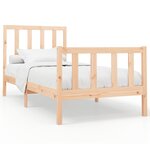 vidaXL Cadre de lit sans matelas 90x200 cm bois de pin massif