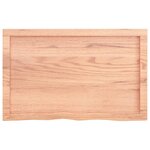 vidaXL Dessus de table marron clair bois chêne massif traité