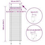 vidaXL Store plissé rouge bordeaux 50x100 cm largeur du tissu 49 4 cm