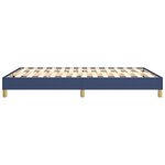 vidaXL Cadre de lit sans matelas bleu 140x190 cm tissu