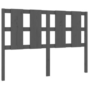 vidaXL Tête de lit Gris 145 5x4x100 cm Bois massif de pin