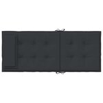 vidaXL Coussins de chaise à dossier haut lot de 4 noir tissu oxford