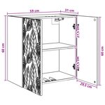 vidaXL Armoire Murale 59 x 31 x 60 cm Bois d'ingénierie