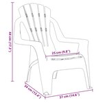 vidaXL Chaises de jardin pour enfants lot de 2 rouge 37x34x44 cm PP