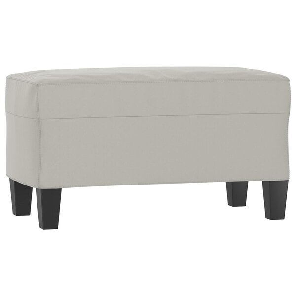 Banc banquette 70 x 35 x 41 cm tissu microfibre gris clair 02_0010694