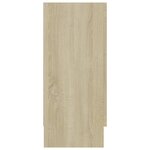 vidaXL Armoire à vitrine Chêne sonoma 120x30 5x70 cm Bois d'ingénierie