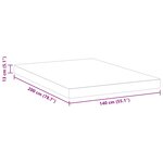 vidaXL Matelas Blanc 140 x 200 cm Mousse