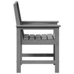 Chaises de Salle à Manger de Jardin vidaXL 6 Pièces Gris clair 65.5x55.5x88 cm HDPE