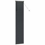 vidaXL Store de Fenêtre avec des rideaux Autre Noir 40 x 220 cm Aluminium