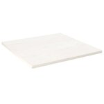vidaXL Dessus de table blanc 70x70x2 5 cm bois de pin massif
