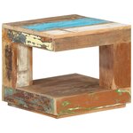 vidaXL Table basse 45x45x40 cm Bois de récupération massif