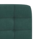 vidaXL Chaises à manger lot de 2 Vert foncé Velours
