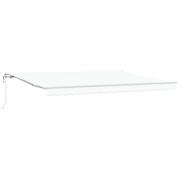 vidaXL Auvent rétractable électrique Blanc 450 × 300 cm