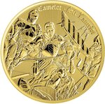 Pièce de monnaie en Argent 2 Dollars g 31.1 (1 oz) Millésime 2024 Camelot SIR LANCELOT