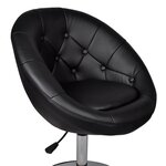 vidaXL Tabouret de bar Noir Similicuir