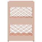 vidaXL Porte-parapluie rose 28x12x41 cm Acier
