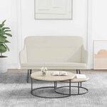 vidaXL Banc Crème 110x76x80 cm Velours