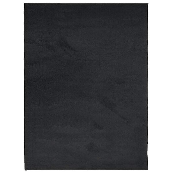 vidaXL Tapis OVIEDO à poils courts noir 240x340 cm