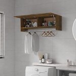 vidaXL Garde-robe Chêne fumé 100x32 5x35 cm Bois d'ingénierie