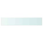 vidaXL Panneaux d'étagère 2 Pièces Verre Transparent 70x12 cm