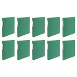Classeur rembordé papier 2 anneaux 30mm Forever - A4  vert x 10 EXACOMPTA