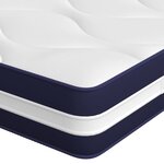 vidaXL Matelas à ressorts ensachés dureté moyenne 140x190 cm