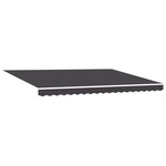 vidaXL Auvent Rétractable Manuel Anthracite 450x300 cm