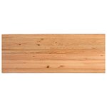 vidaXL Dessus de table marron clair bois chêne massif rectangulaire