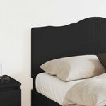 vidaXL Tête de lit Chêne noir 135 cm Bois d'ingénierie
