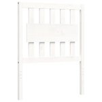 vidaXL Cadre de lit sans matelas blanc bois massif