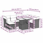 vidaXL Salon de jardin avec coussins 8 Pièces beige résine tressée
