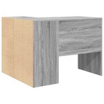 vidaXL Bureau d'angle gris sonoma 102x88x75 cm Bois d'ingénierie