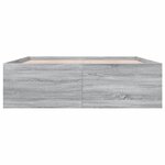 vidaXL Cadre de lit sans matelas sonoma gris 150x200 cm