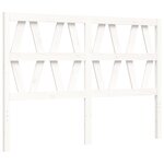 vidaXL Cadre de lit sans matelas blanc 120x200 cm bois massif